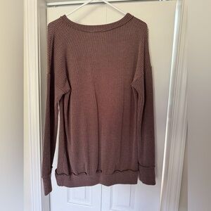 Blumin Apparel long sleeve shirt. Ribbed type material. Loose fit and very comfy